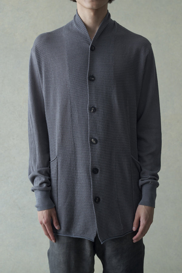 DEVOA knitted buttoned cardigan SKB-SCLC gray